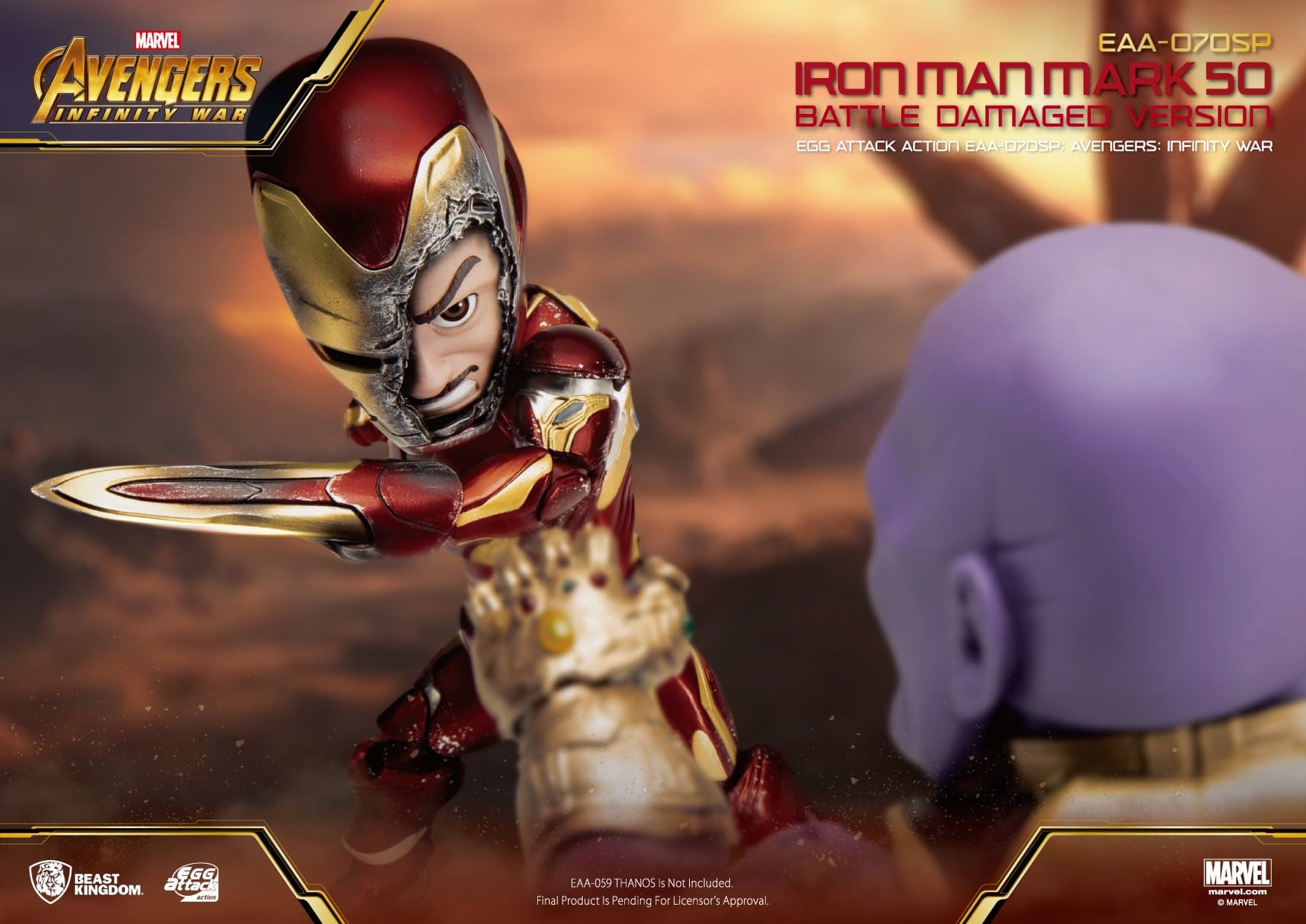 Iron Man Takes A Stand Against Thanos With Beast Kingdom
