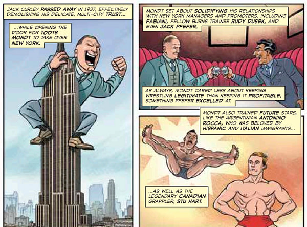 From the Comic Book Story of Professional Wrestling by Aubrey Sitterson and Chris Moreno