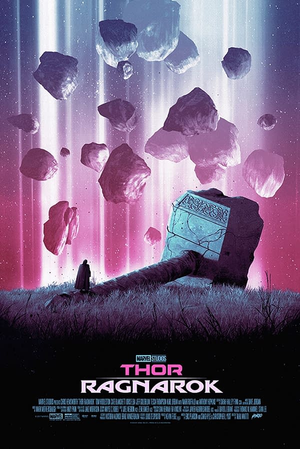 Nouvelle affiche Thor: Ragnarok de Dániel Taylor en vente chez Mondo demain