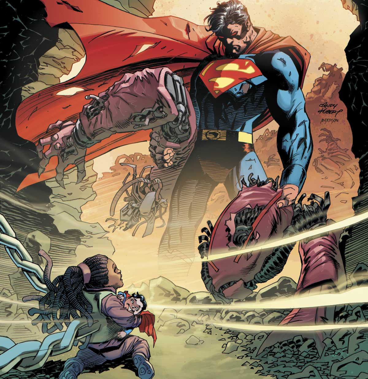 superman in sky