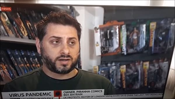 Piranha Comics of Kingston Upon Thames on Sky News