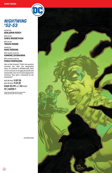 The Full Dc Comics Catalogue For November 2018 Bleeding Cool