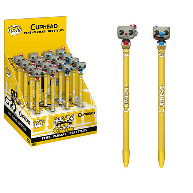 Cuphead Stylos Lot de 2 mugman et Cuphead Funko POP