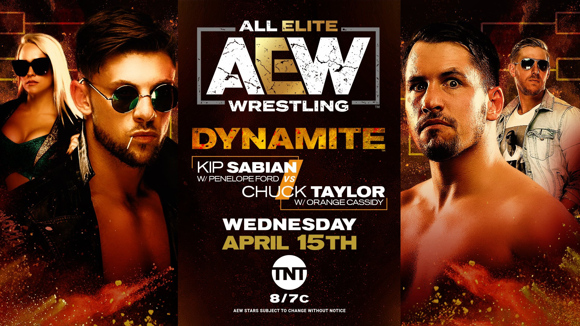 AEW Adds Shawn Spears, Kip Sabian vs. Chuck Taylor to Dynamite Lineup