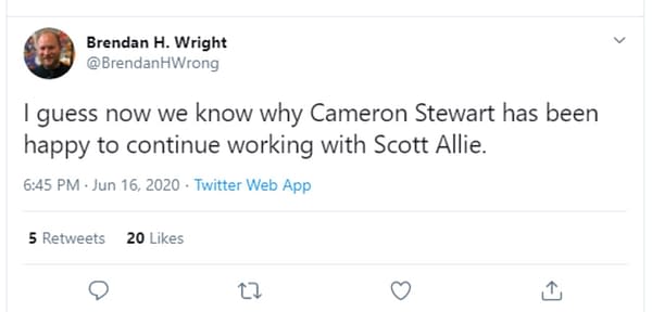 Brendan Wright, Comics Editor, Accused of Harassment and Stalking.