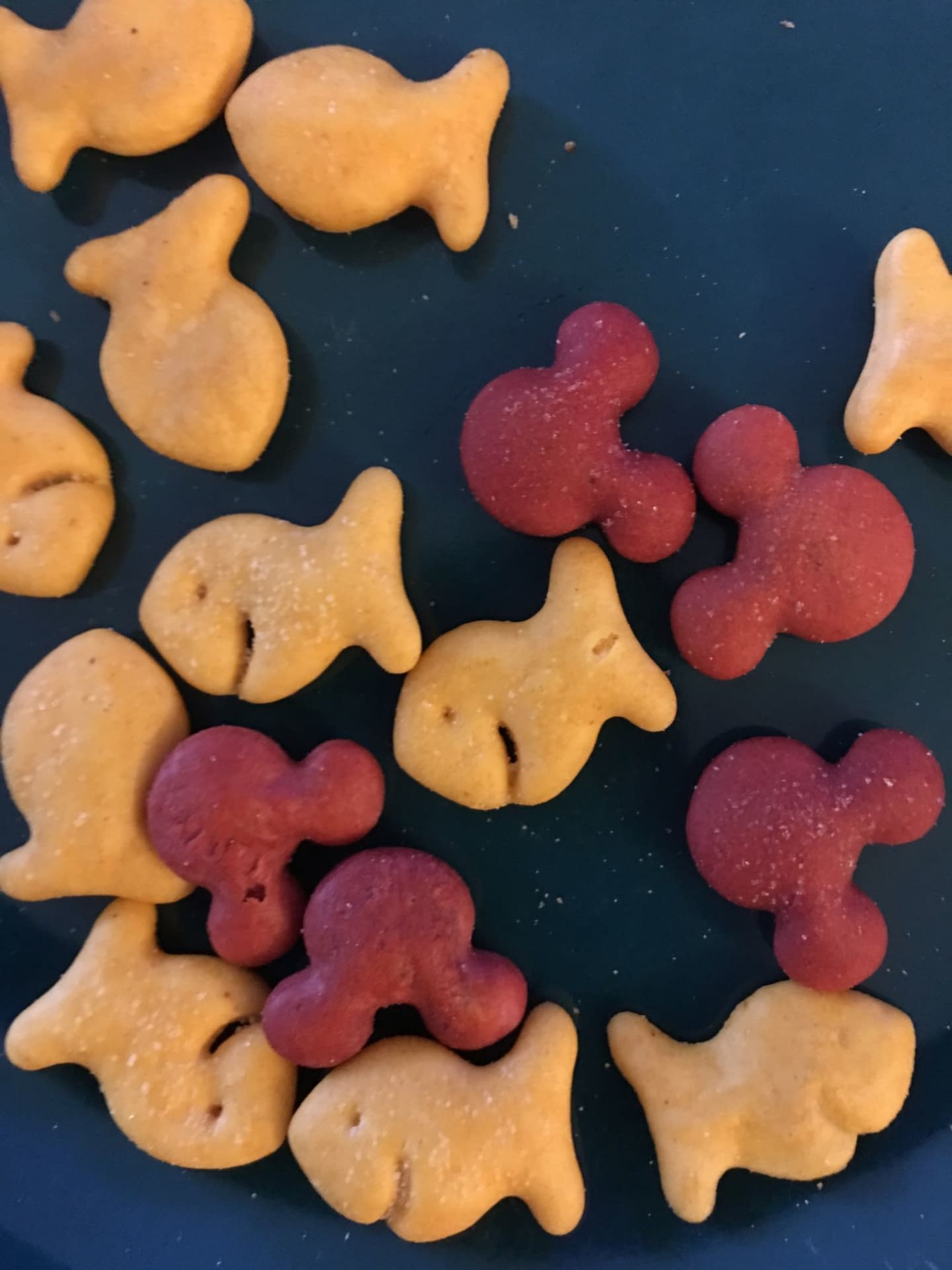 mickey mouse goldfish snacks