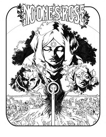 A page from Vault's free coloring book.