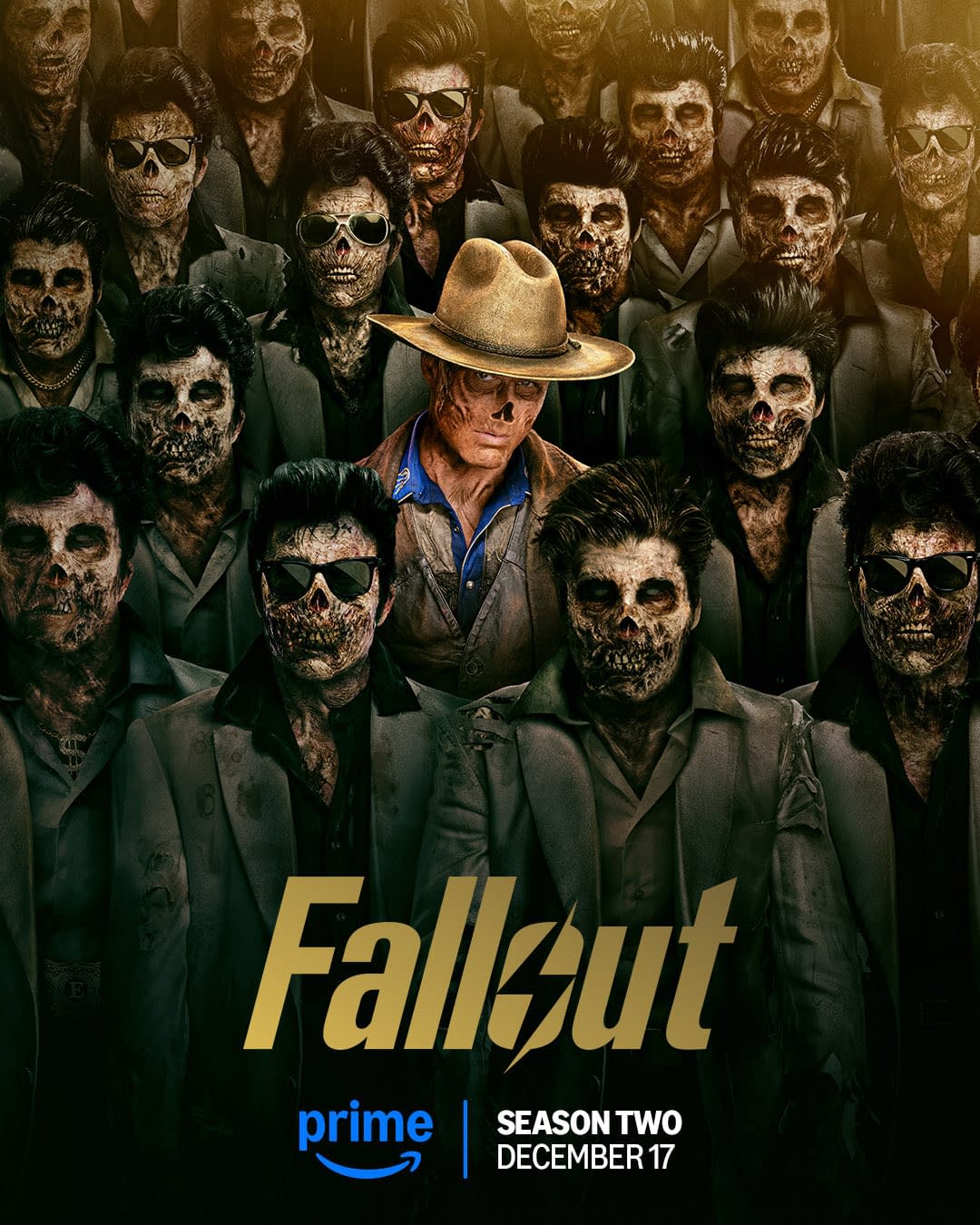 Poster Fallout saison 2 mettant en avant les factions de New Vegas