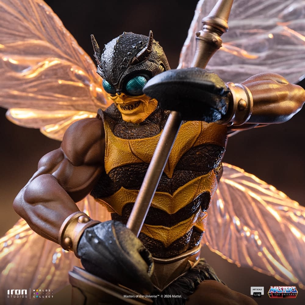 Iron Studios Unveils Masters of the Universe 1/10 Buzz Off Statue