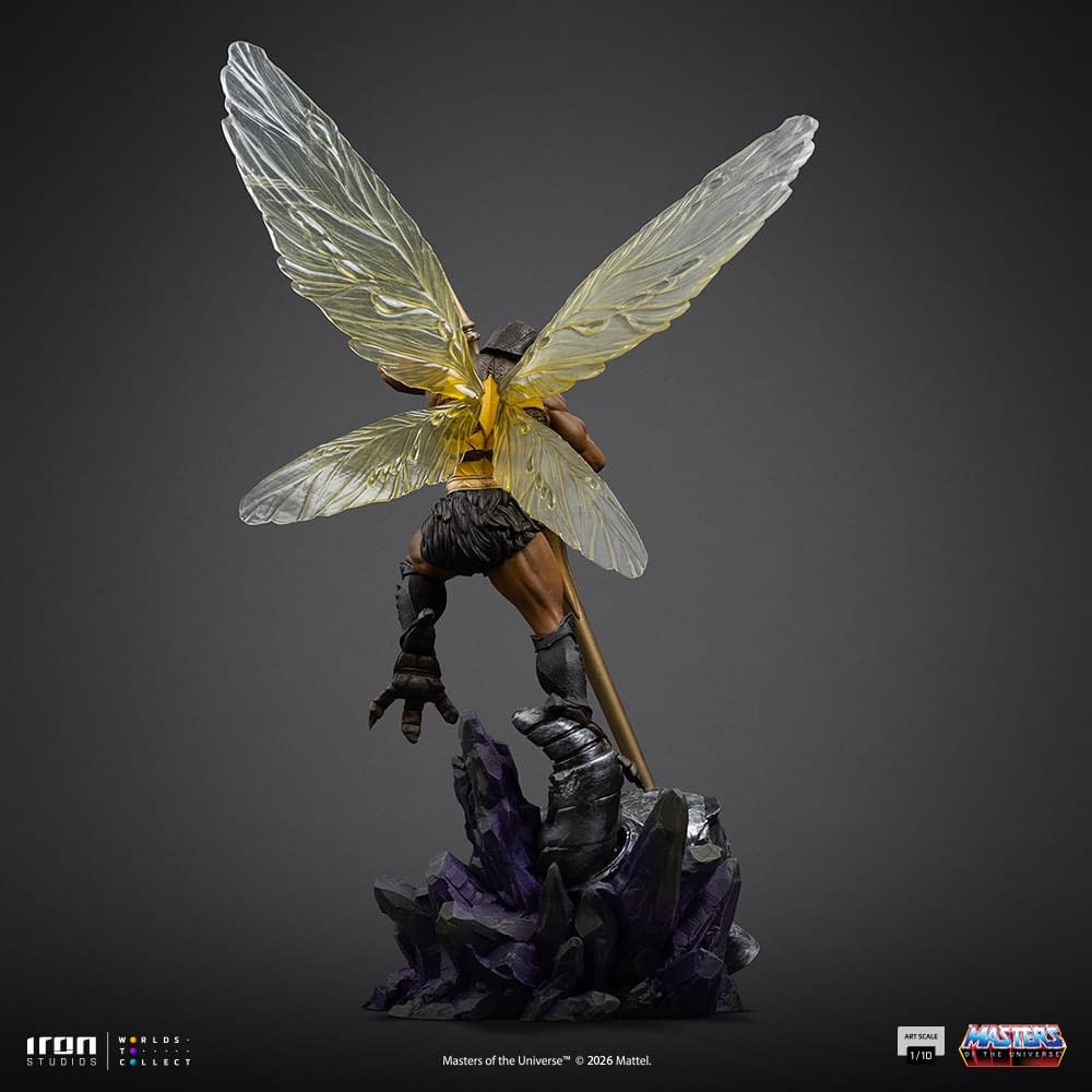 Iron Studios Unveils Masters of the Universe 1/10 Buzz Off Statue