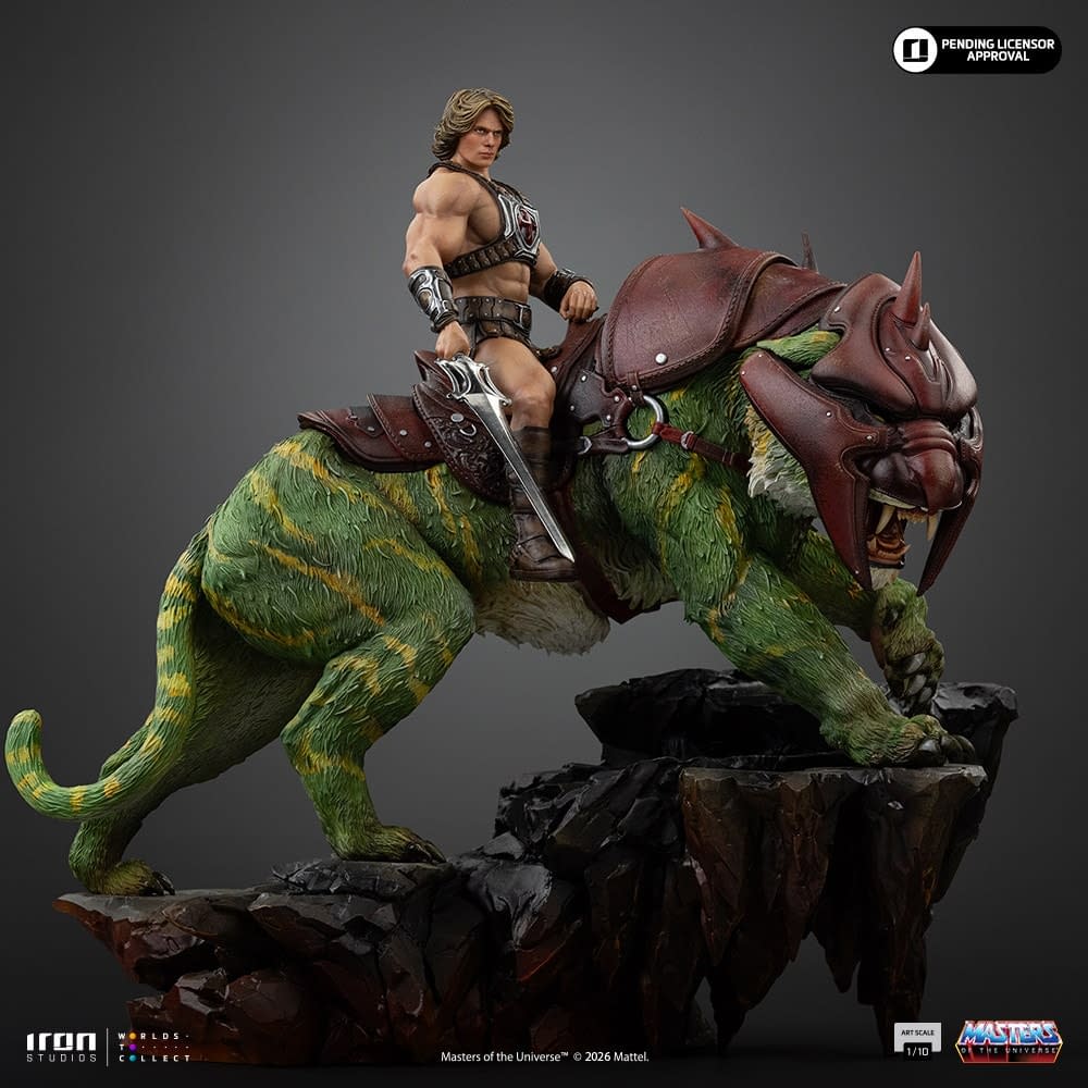 New Masters of the Universe (2026) He-Man & Battle Statue Revealed