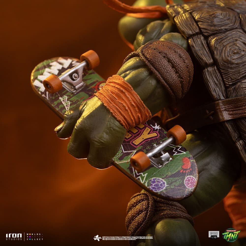 Michelangelo is Unleashed with Iron Studios Newest TMNT Statue