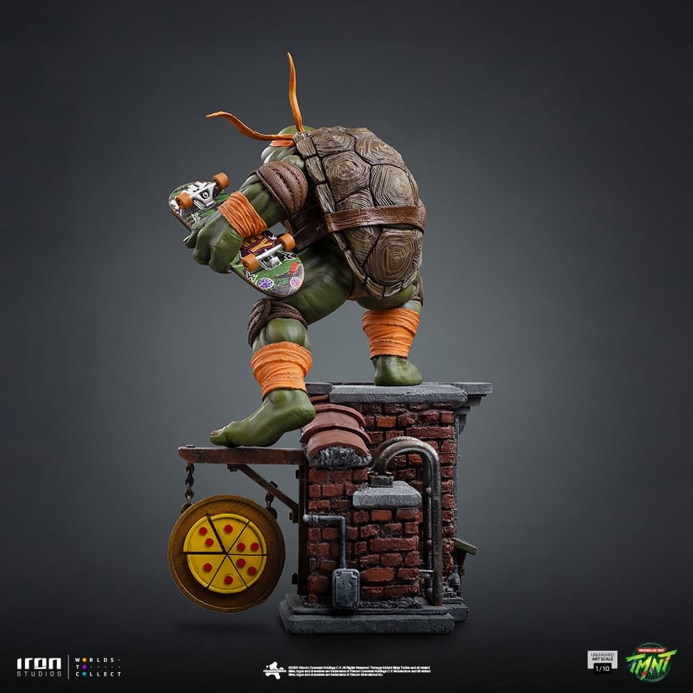 Michelangelo is Unleashed with Iron Studios Newest TMNT Statue