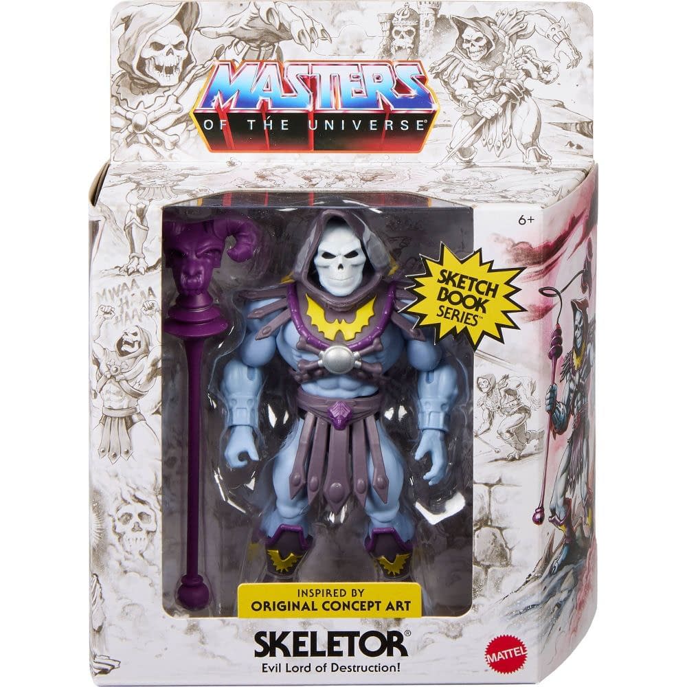 Masters of the Universe Sketchbook Series Skeletor Coming Soon