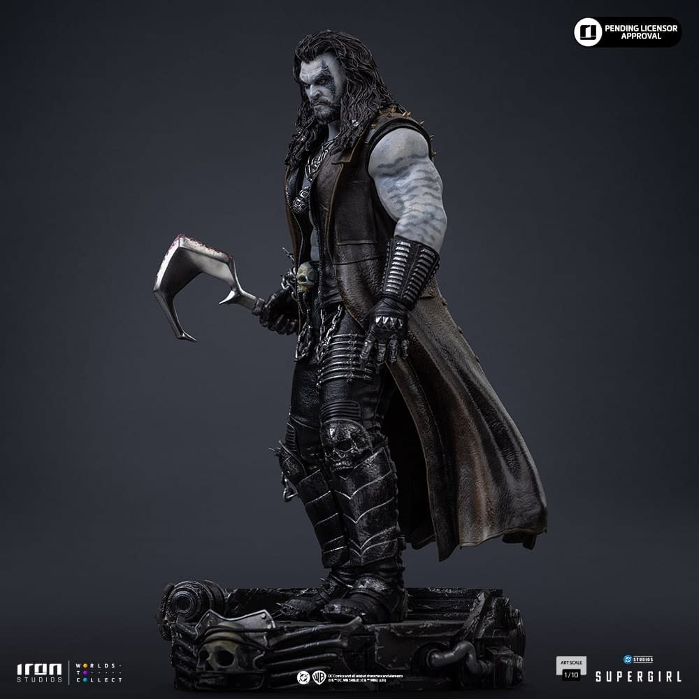Iron Studios Unveils New 1/10 Lobo Statue from DC Studios Supergirl