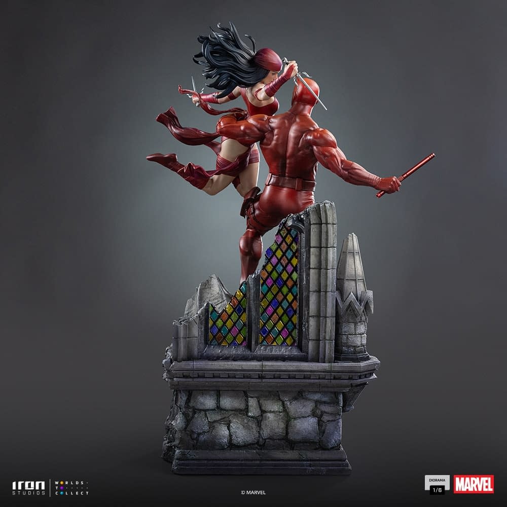 Daredevil and Elektra Team Up with New Iron Studios 1/10 Statue