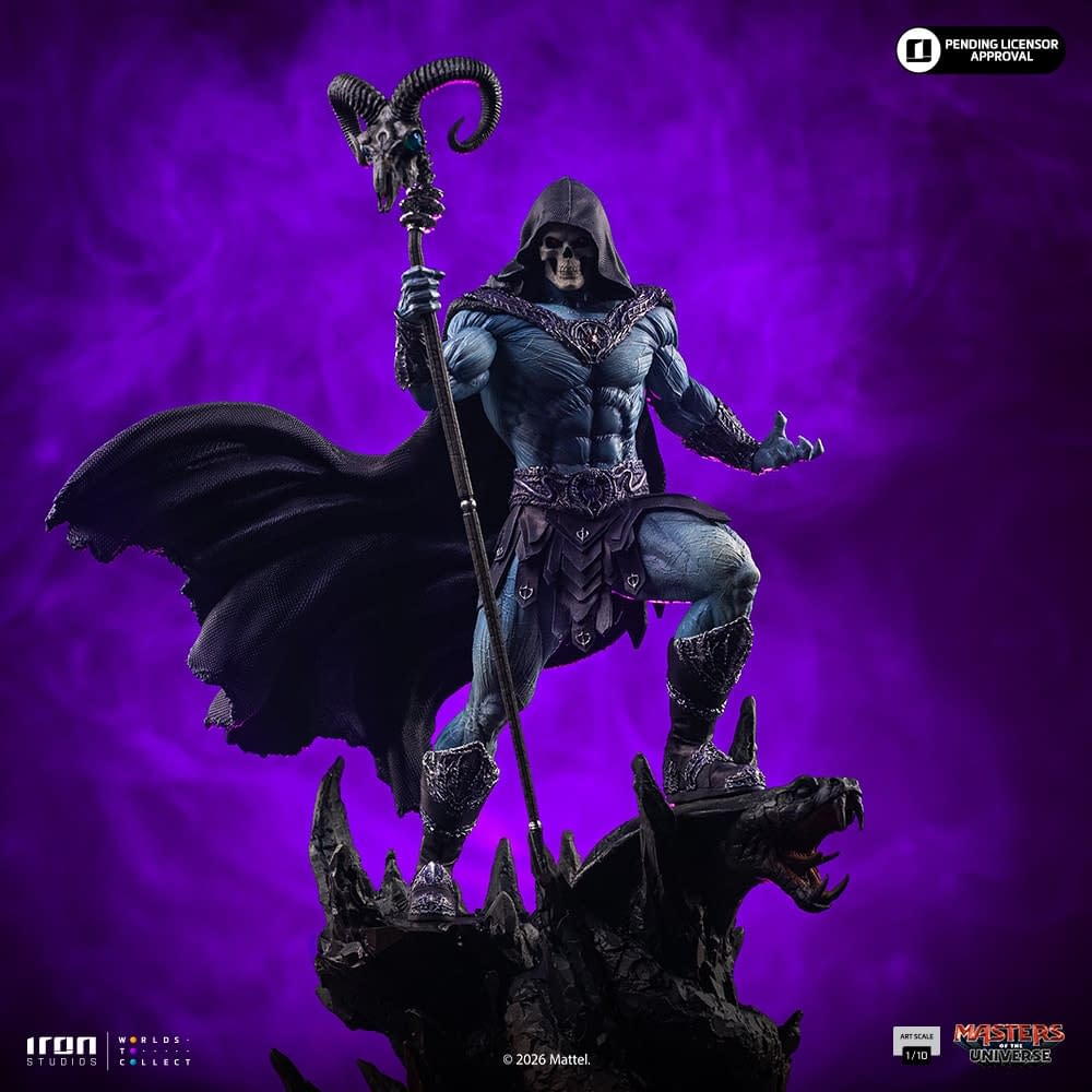 New Masters of the Universe (2026) Skeletor 1/10 Statue Revealed