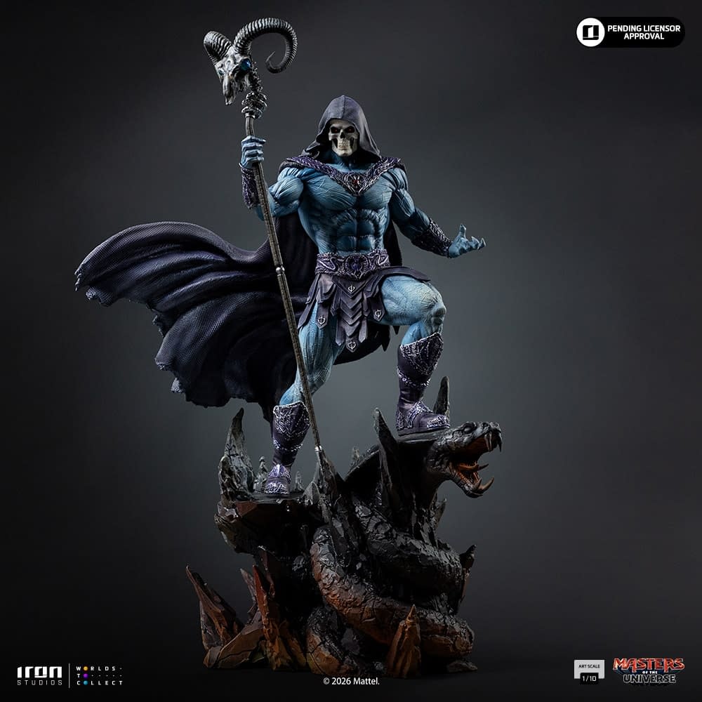 New Masters of the Universe (2026) Skeletor 1/10 Statue Revealed