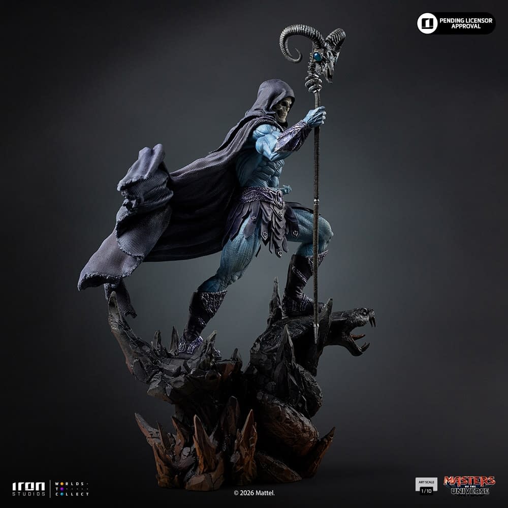 New Masters of the Universe (2026) Skeletor 1/10 Statue Revealed