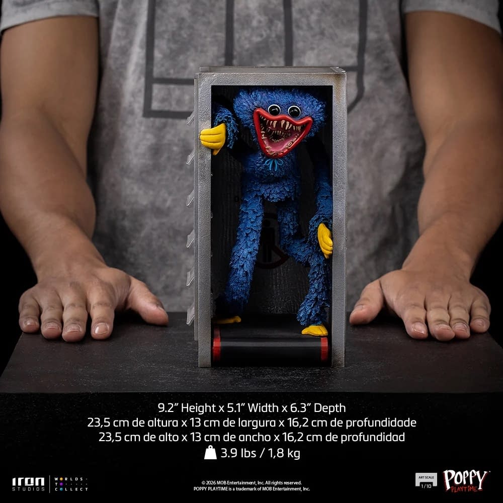 It's Huggy Wuggy Time with Iron Studios New Poppy Playtime Statue