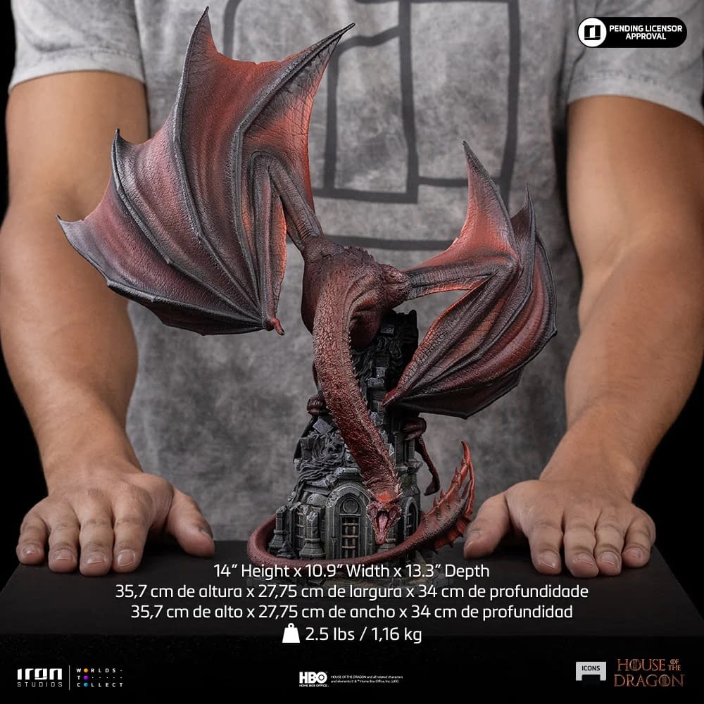 Caraxes Lands with New 1/10 House of the Dragon Art Scale Statue