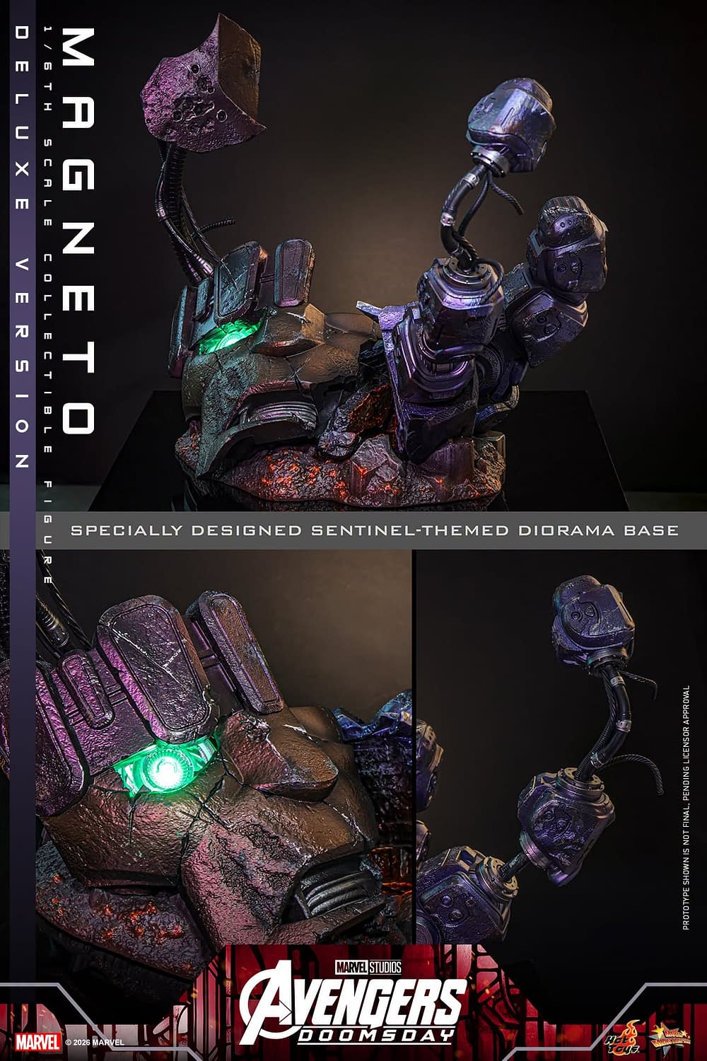 Hot Toys Unveils New 1/6 Avengers: Doomsday Deluxe Magneto Figure
