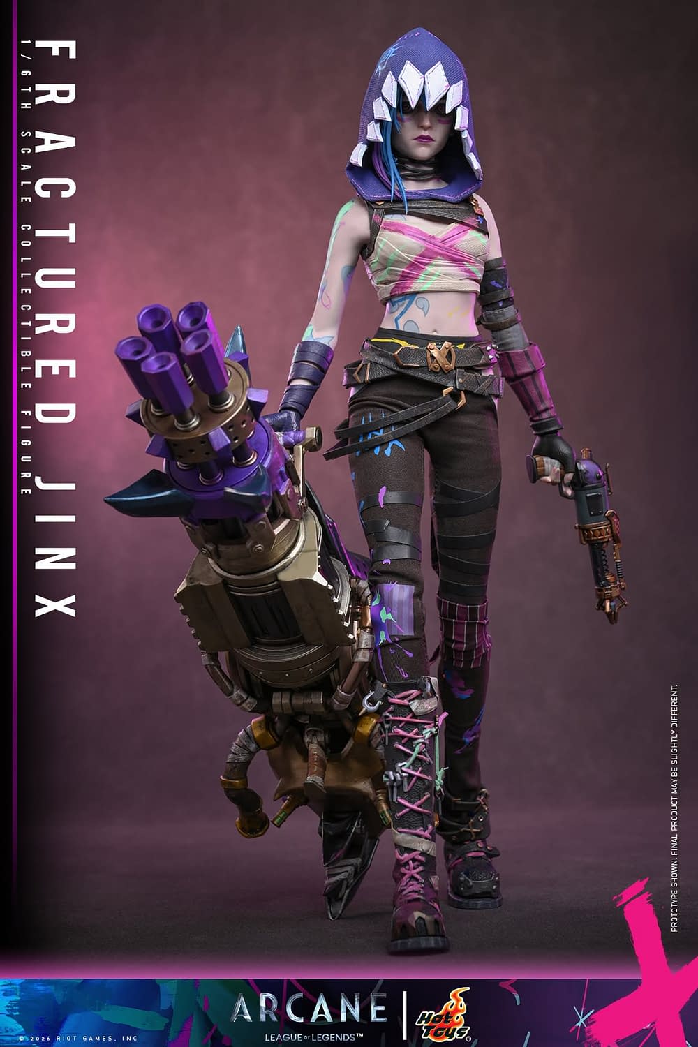 Fractured Jinx Joins the Fight with New Hot Toys Arcane 1/6 Figure