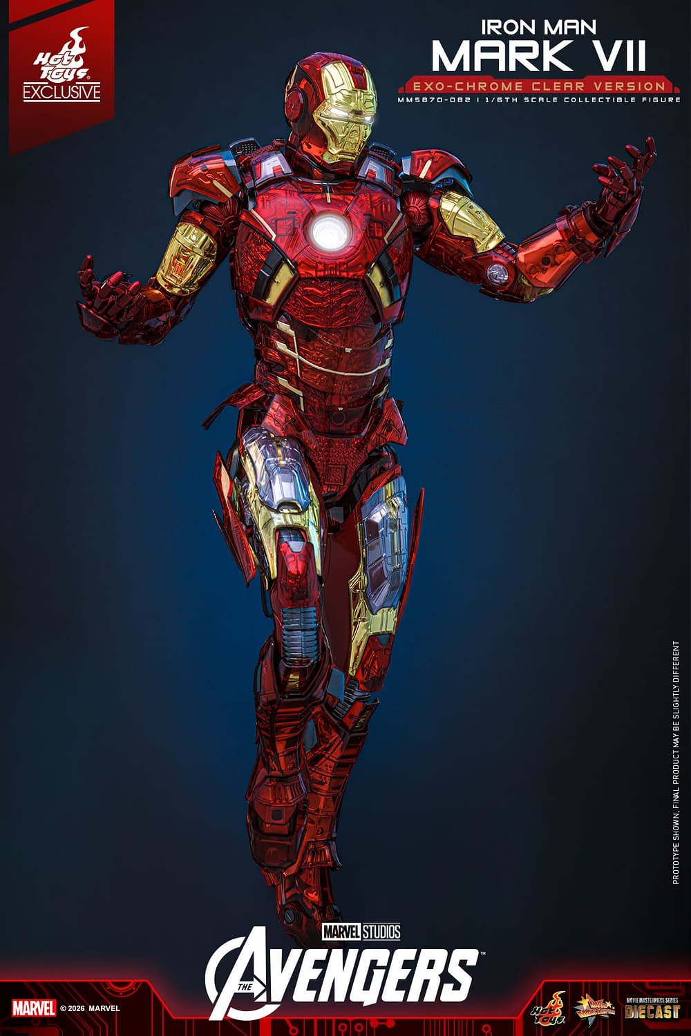 New Exo-Chrome Iron Man Mark VII Figure Coming Soon from Hot Toys