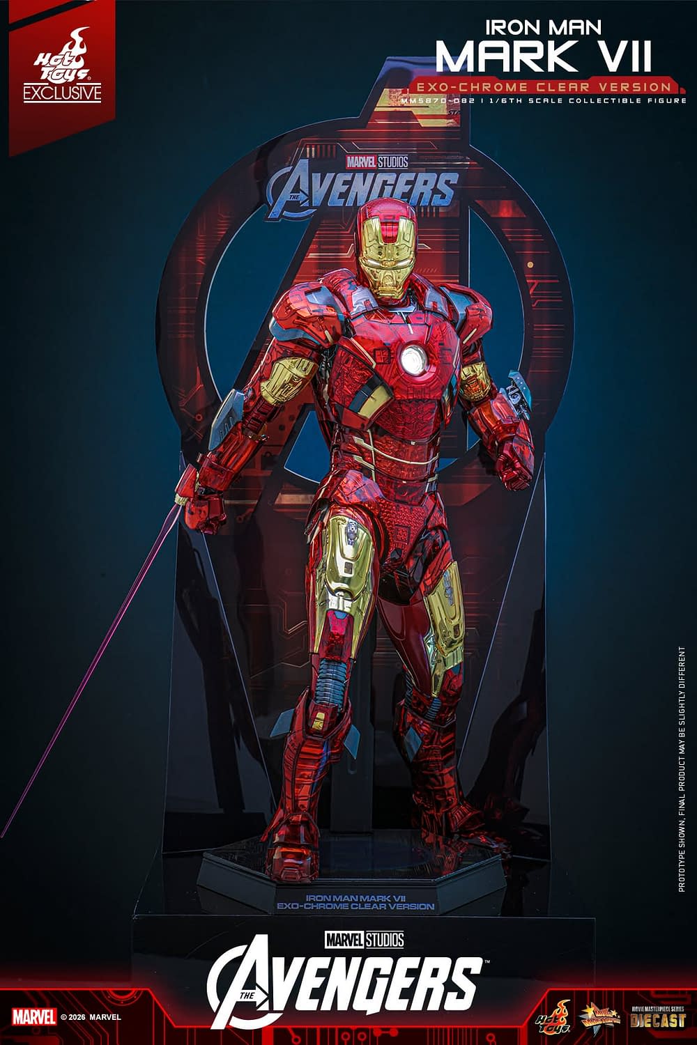 New Exo-Chrome Iron Man Mark VII Figure Coming Soon from Hot Toys