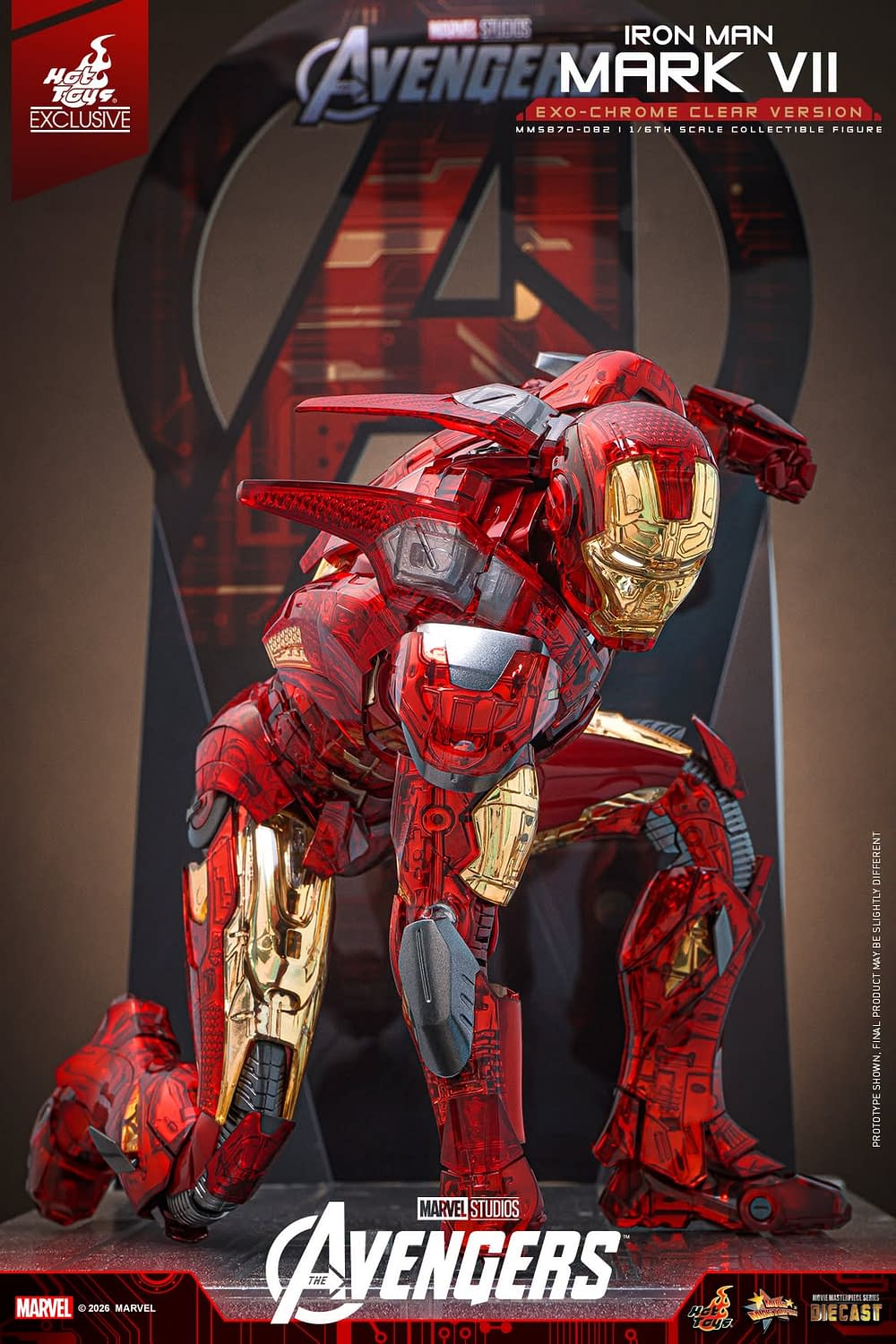 New Exo-Chrome Iron Man Mark VII Figure Coming Soon from Hot Toys