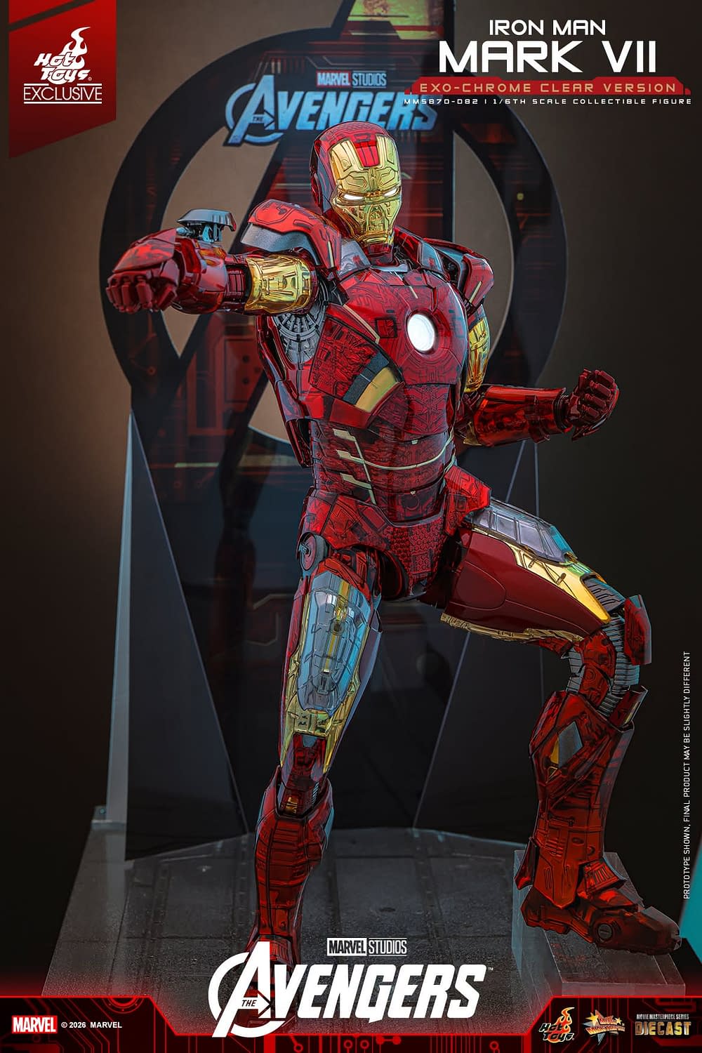 New Exo-Chrome Iron Man Mark VII Figure Coming Soon from Hot Toys