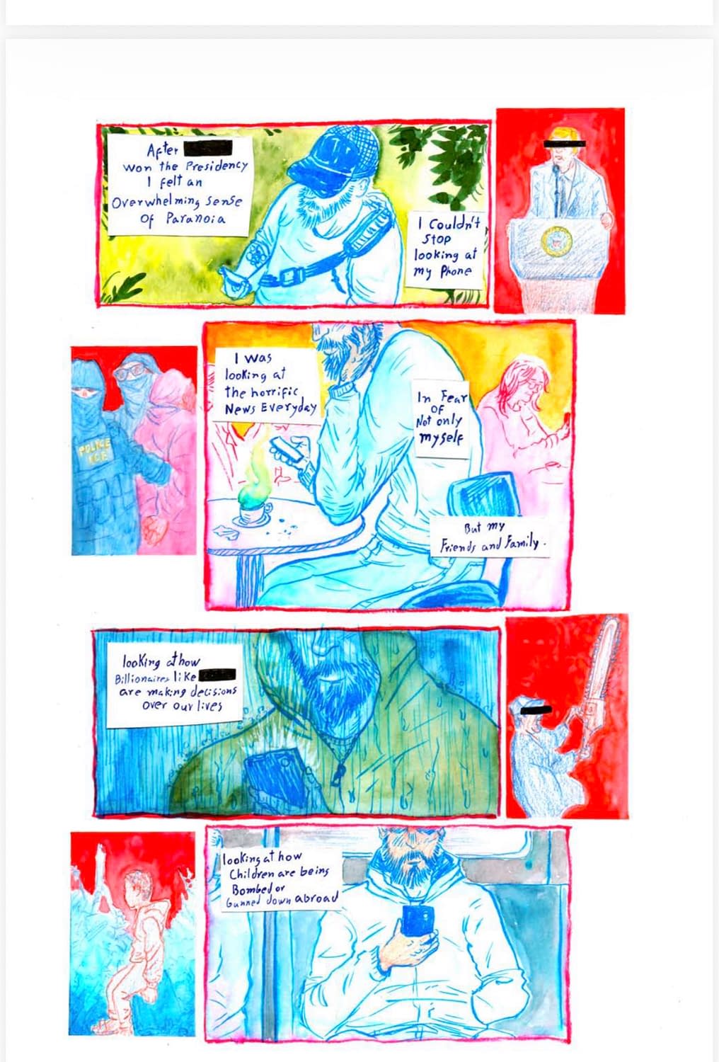 Times Like These, Bill Sienkiewicz, Emil Ferris & Peter Kuper Protest