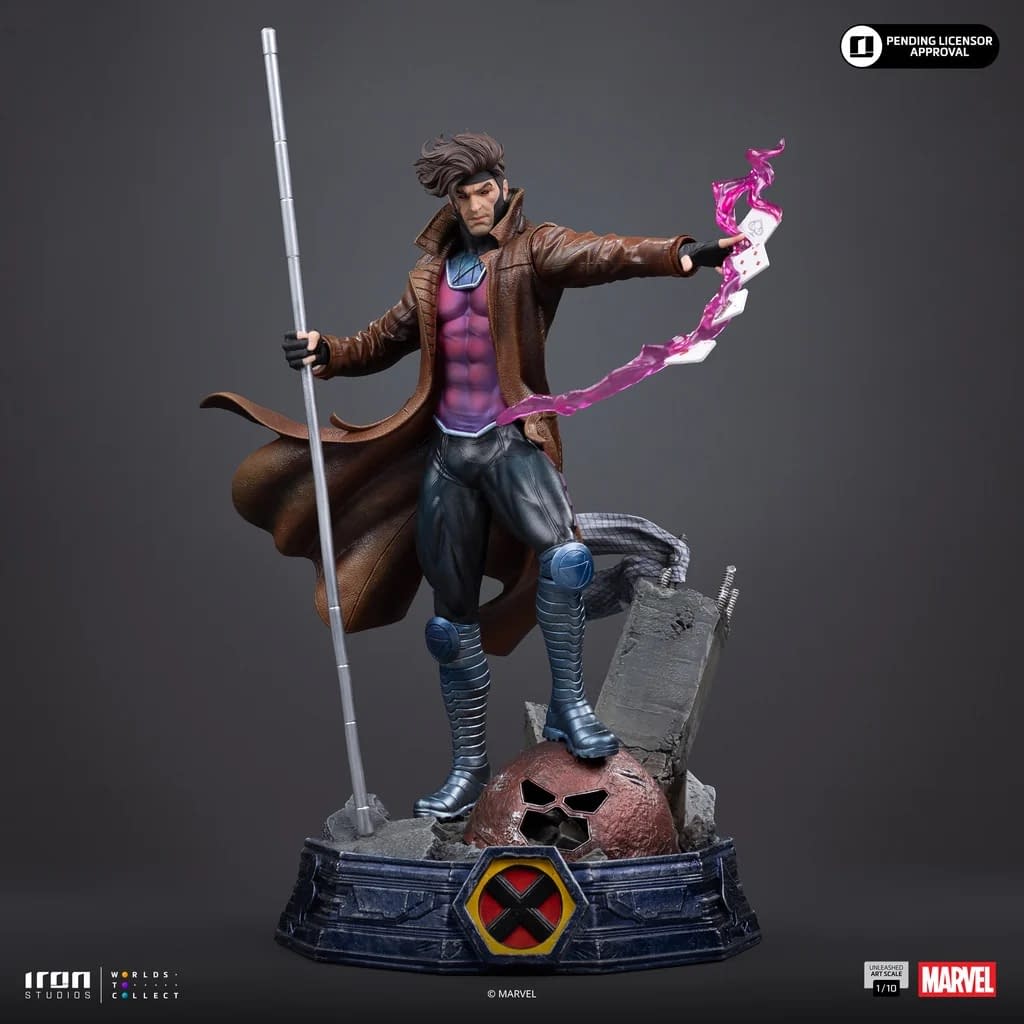 Gambit is Unleashed with New X-Men 1/10 Statue from Iron Studios
