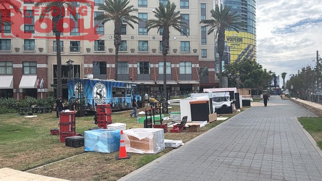 San Diego During Comic-Con Set-Up: Rings Of Power, Silo, Avengers, Etc