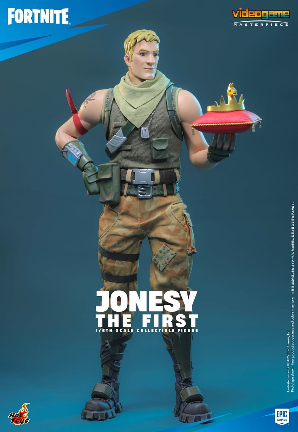 Hot Toys Unveils New 1/6 Scale Fortnite Figure with Jonesy The First