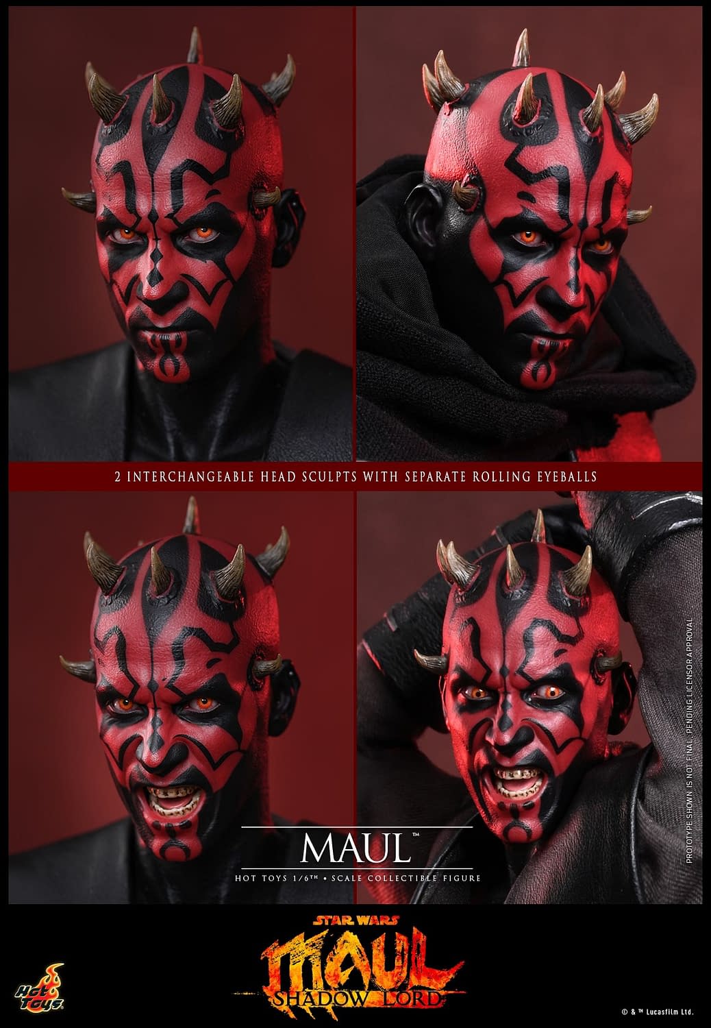 New Star Wars: Maul - Shadow Lord 1/6 Hot Toys Figure Arrives