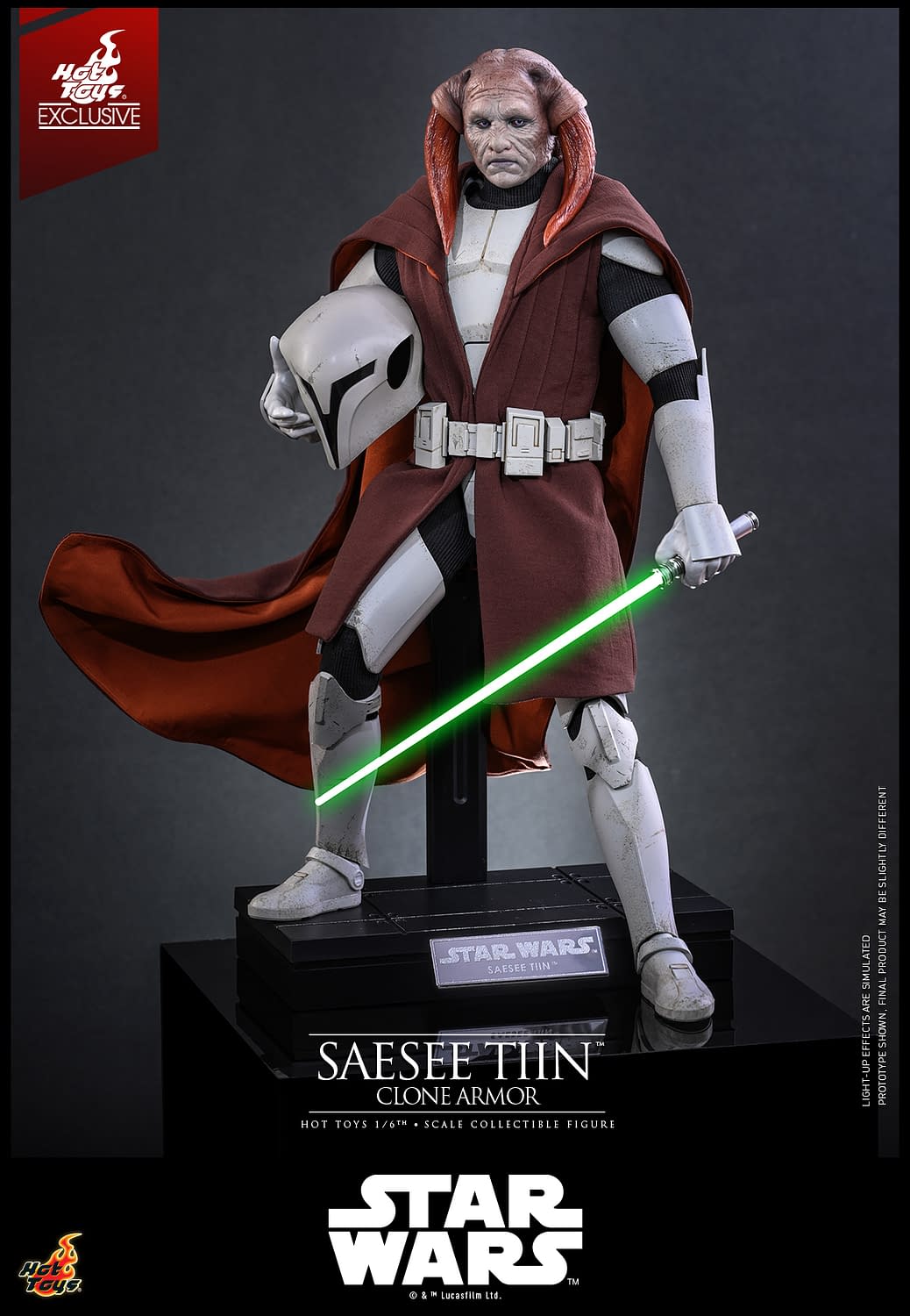 Saesee Tiin Dons His Clone Armor with New Star Wars Hot Toys Figure