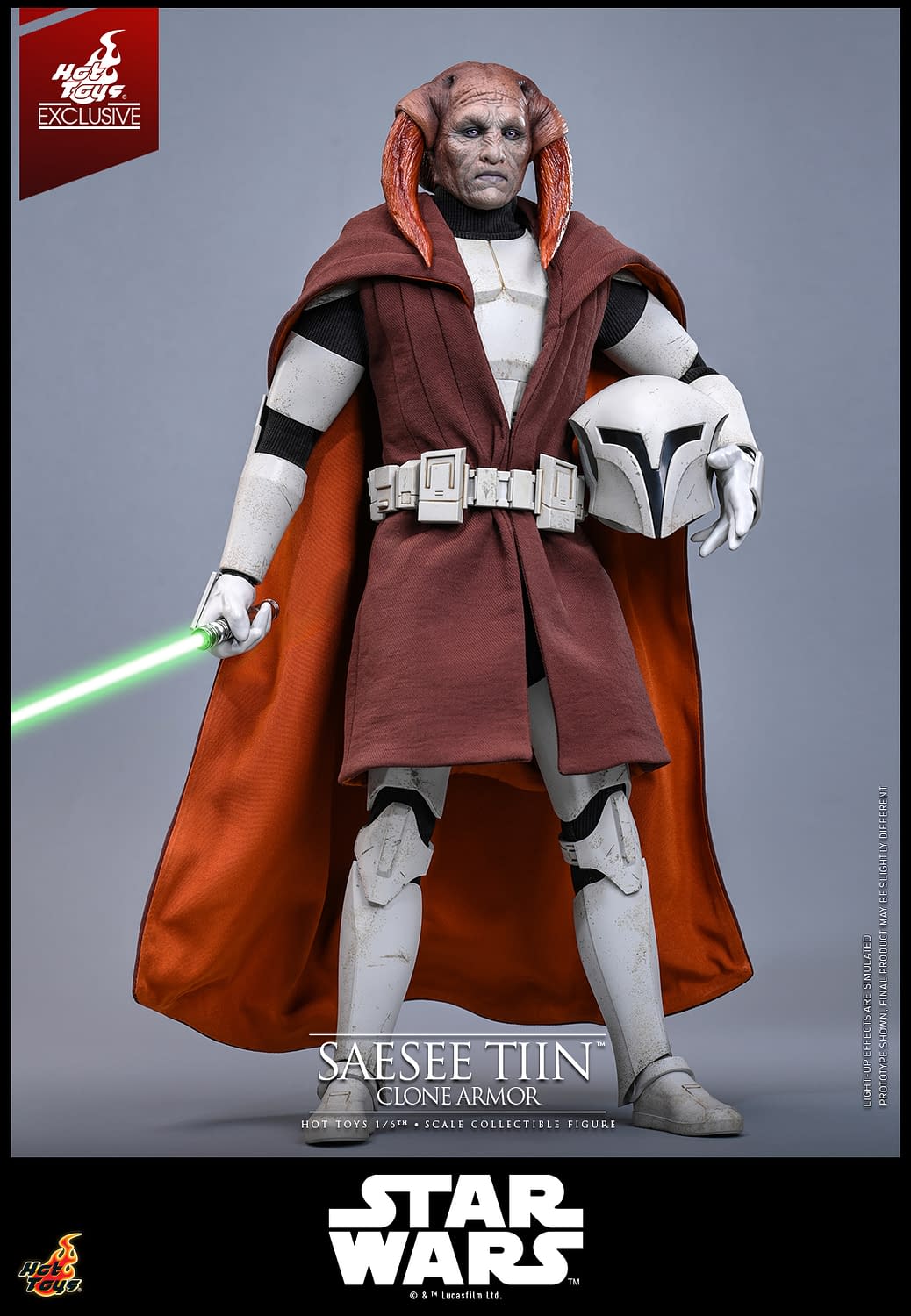 Saesee Tiin Dons His Clone Armor with New Star Wars Hot Toys Figure