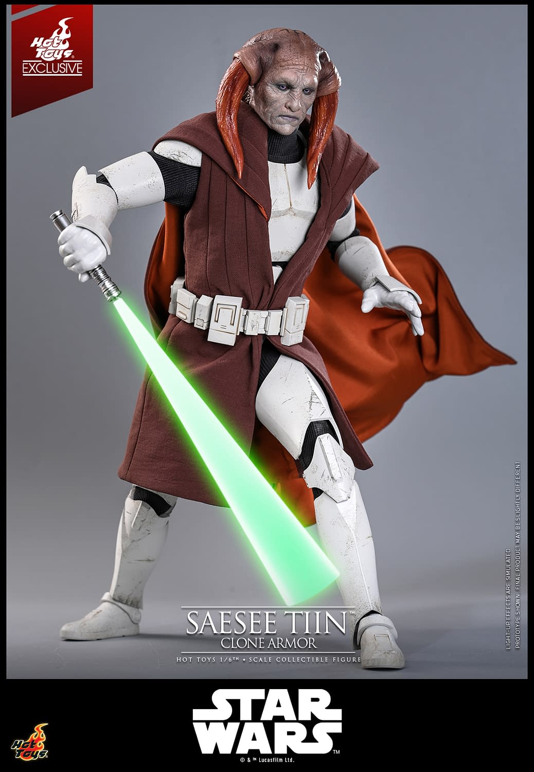 Saesee Tiin Dons His Clone Armor with New Star Wars Hot Toys Figure