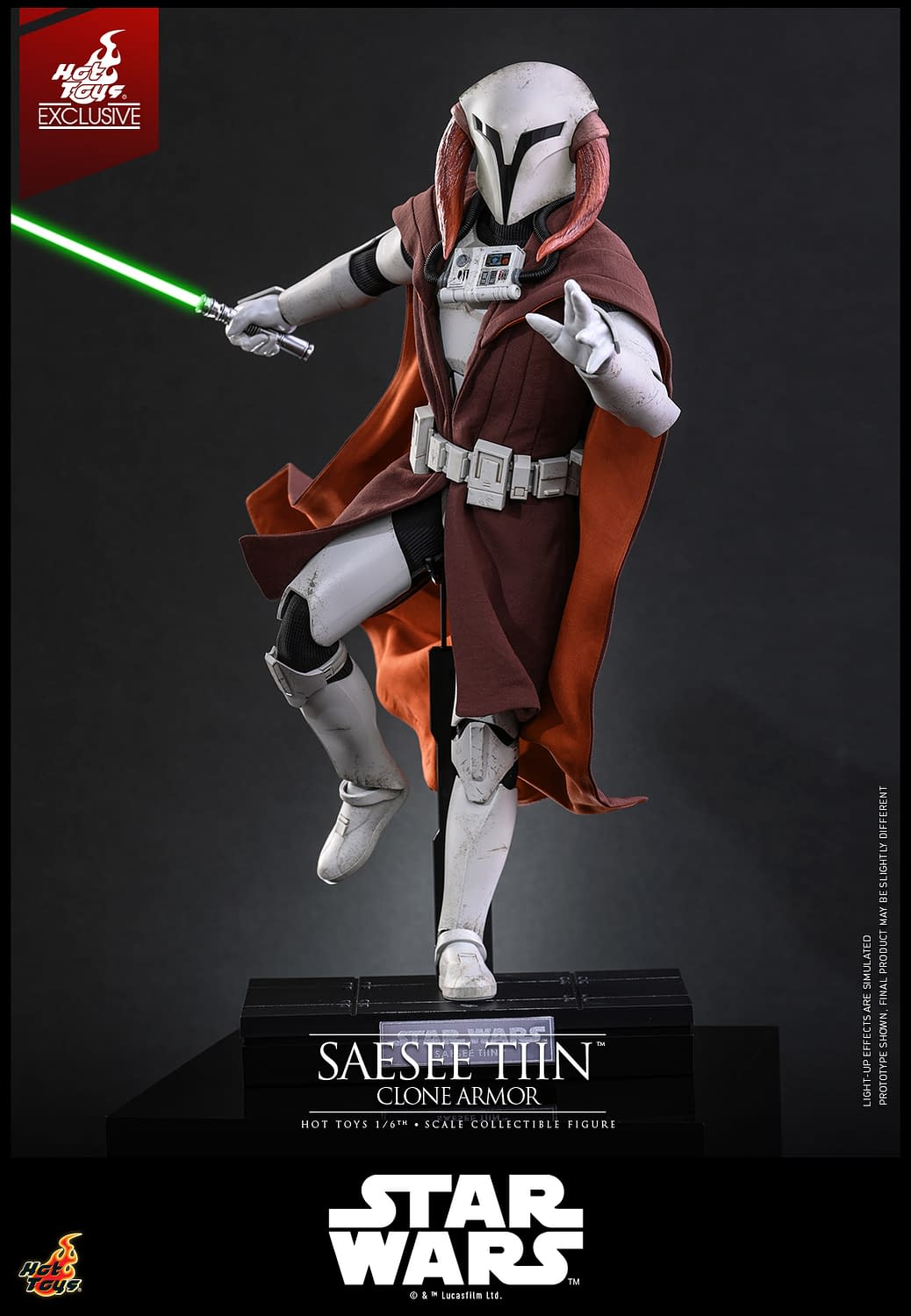 Saesee Tiin Dons His Clone Armor with New Star Wars Hot Toys Figure