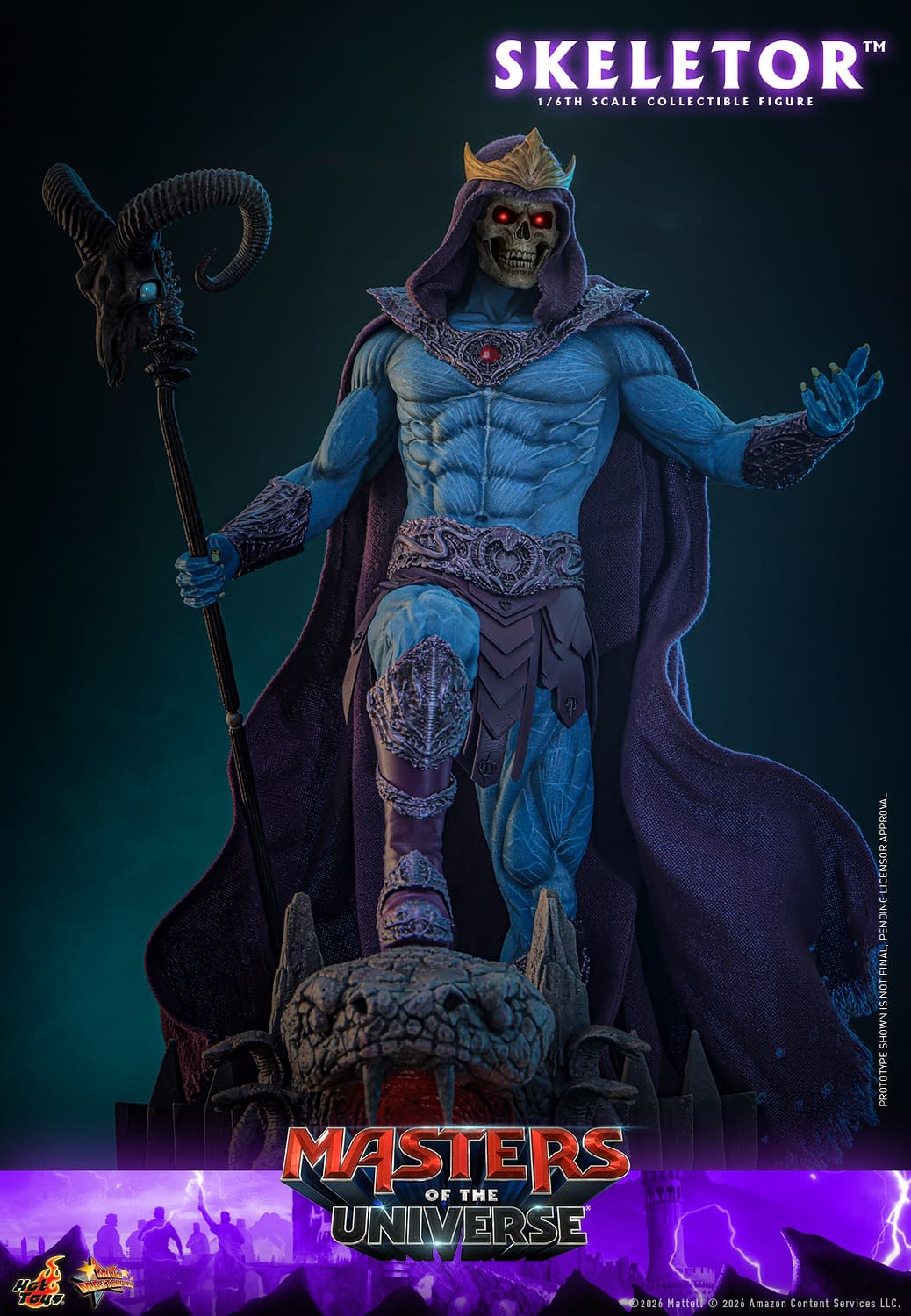Hot Toys Unveils New Masters of the Universe 1/6 Skeletor Figure