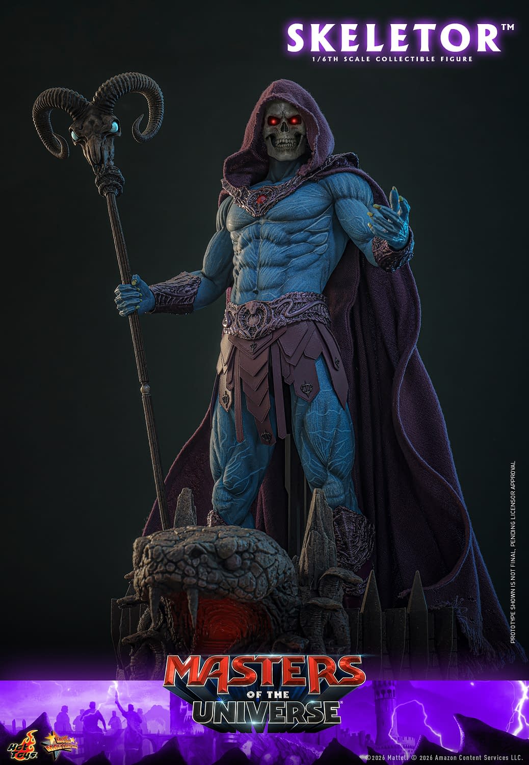 Hot Toys Unveils New Masters of the Universe 1/6 Skeletor Figure