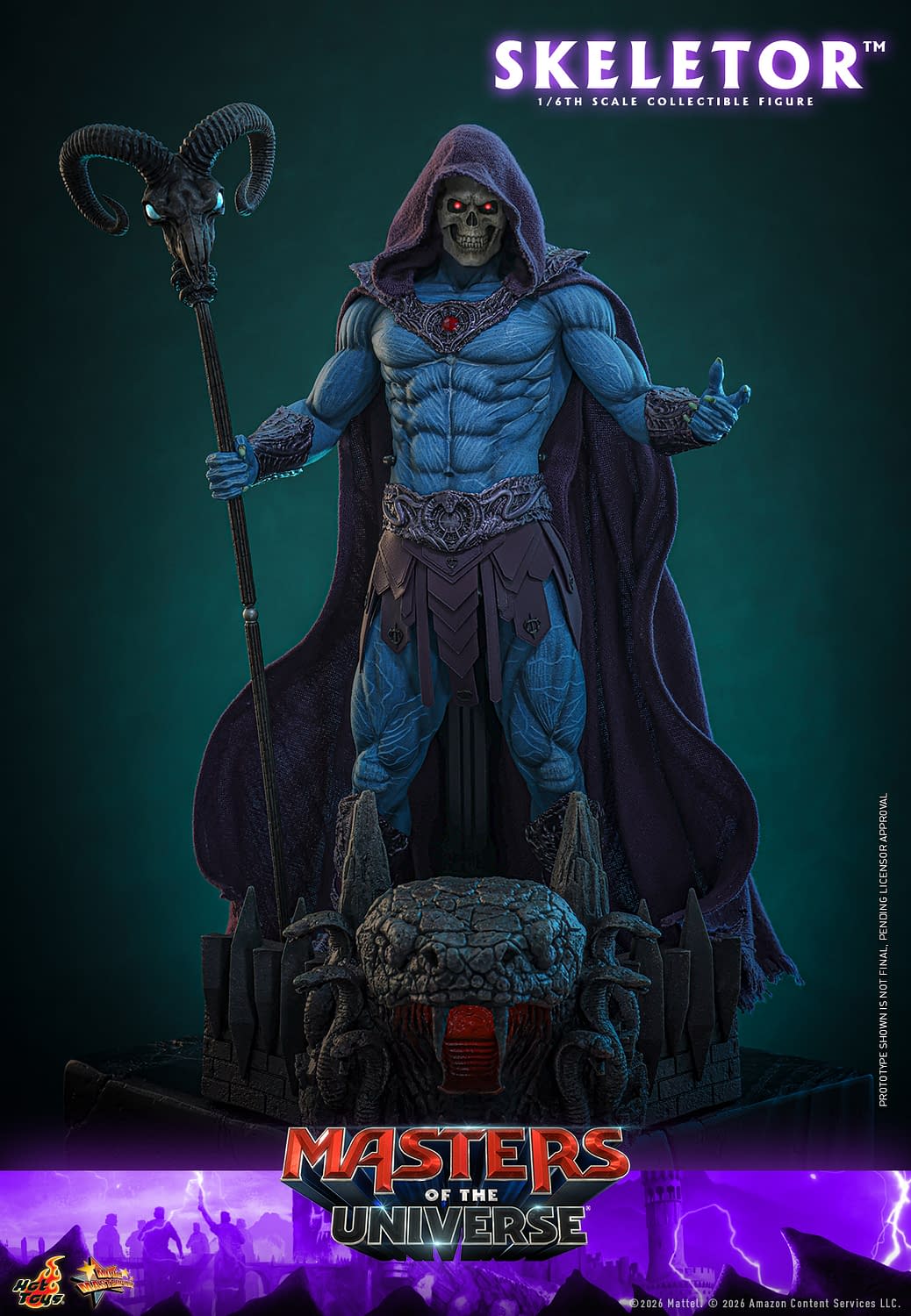 Hot Toys Unveils New Masters of the Universe 1/6 Skeletor Figure