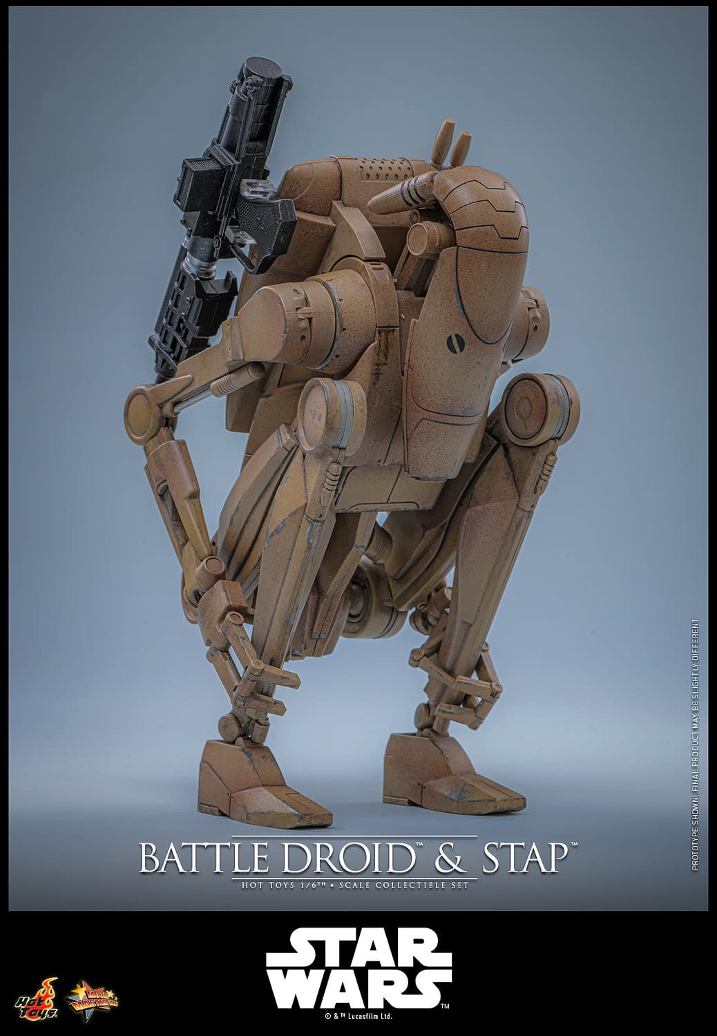 New Star Wars 1/6 Scale Battle Droid & STAP Coming Soon from Hot Toys