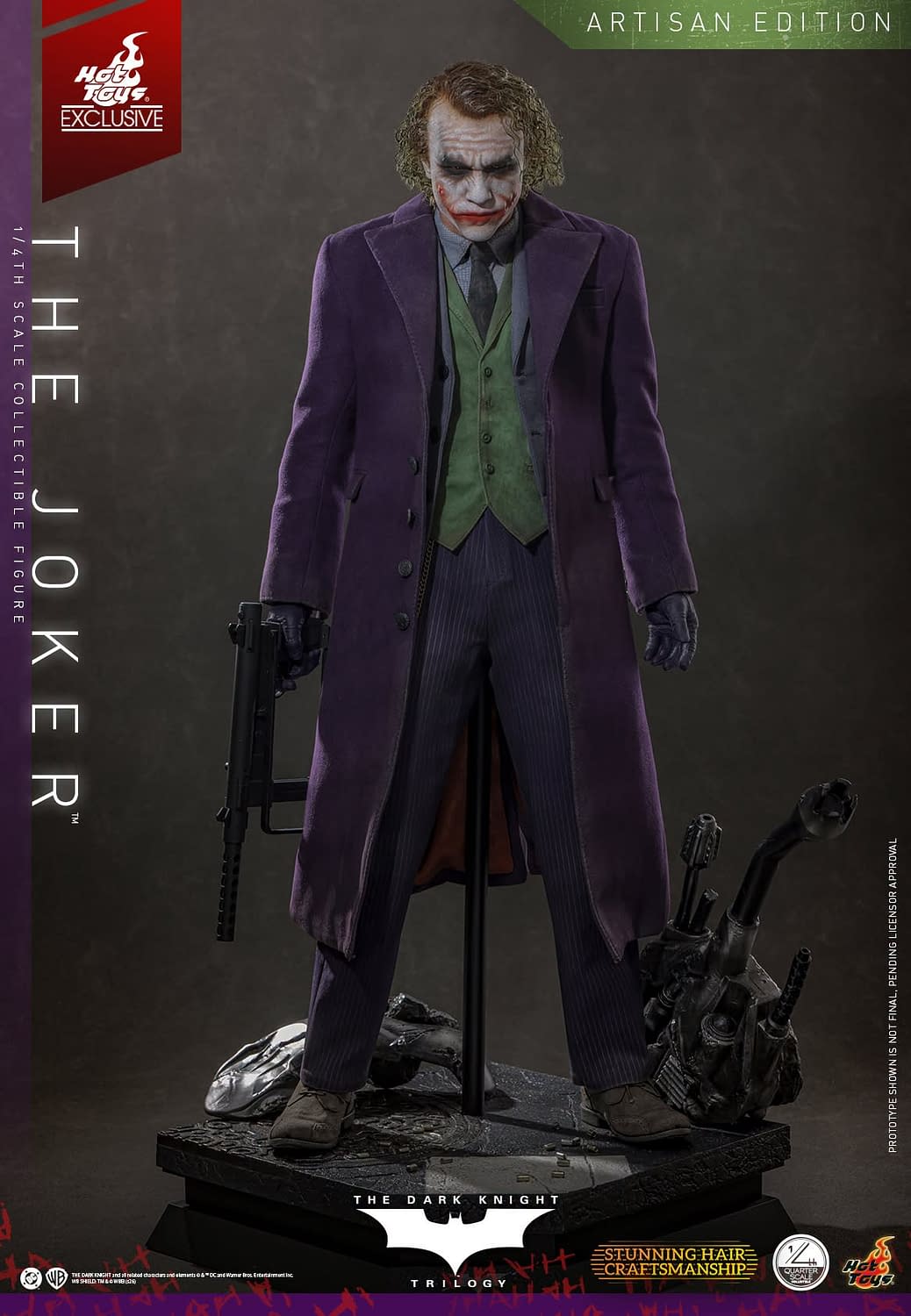 Hot Toys Exclusive Artisan Edition The Dark Knight 1/4 Joker Revealed