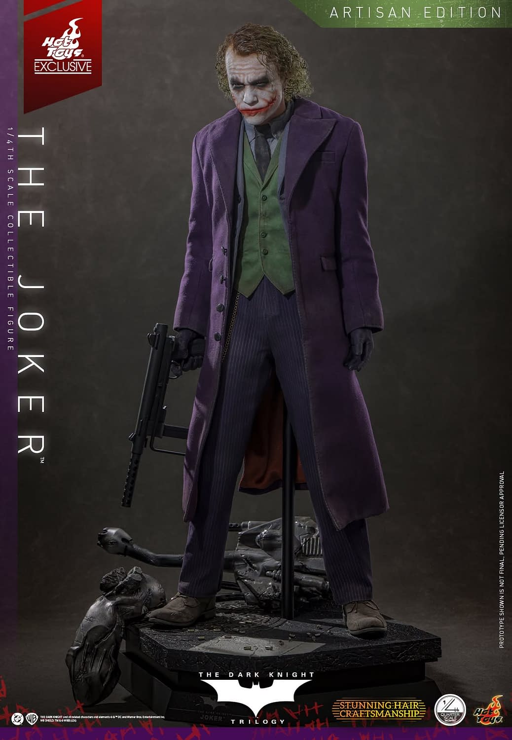 Hot Toys Exclusive Artisan Edition The Dark Knight 1/4 Joker Revealed