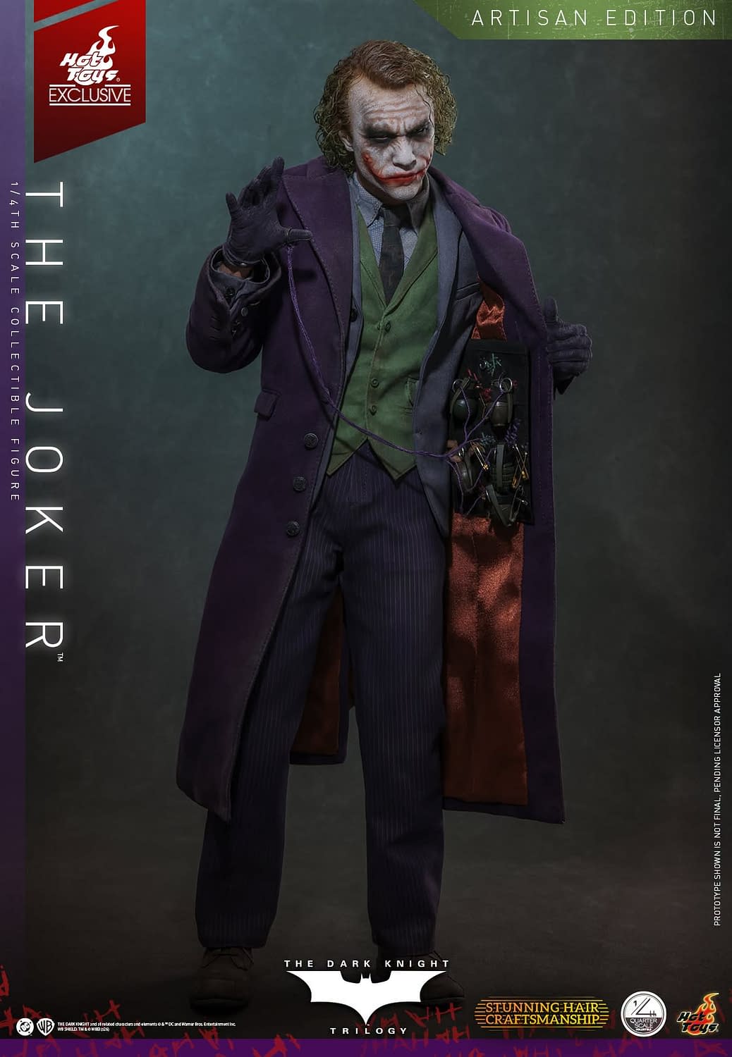 Hot Toys Exclusive Artisan Edition The Dark Knight 1/4 Joker Revealed