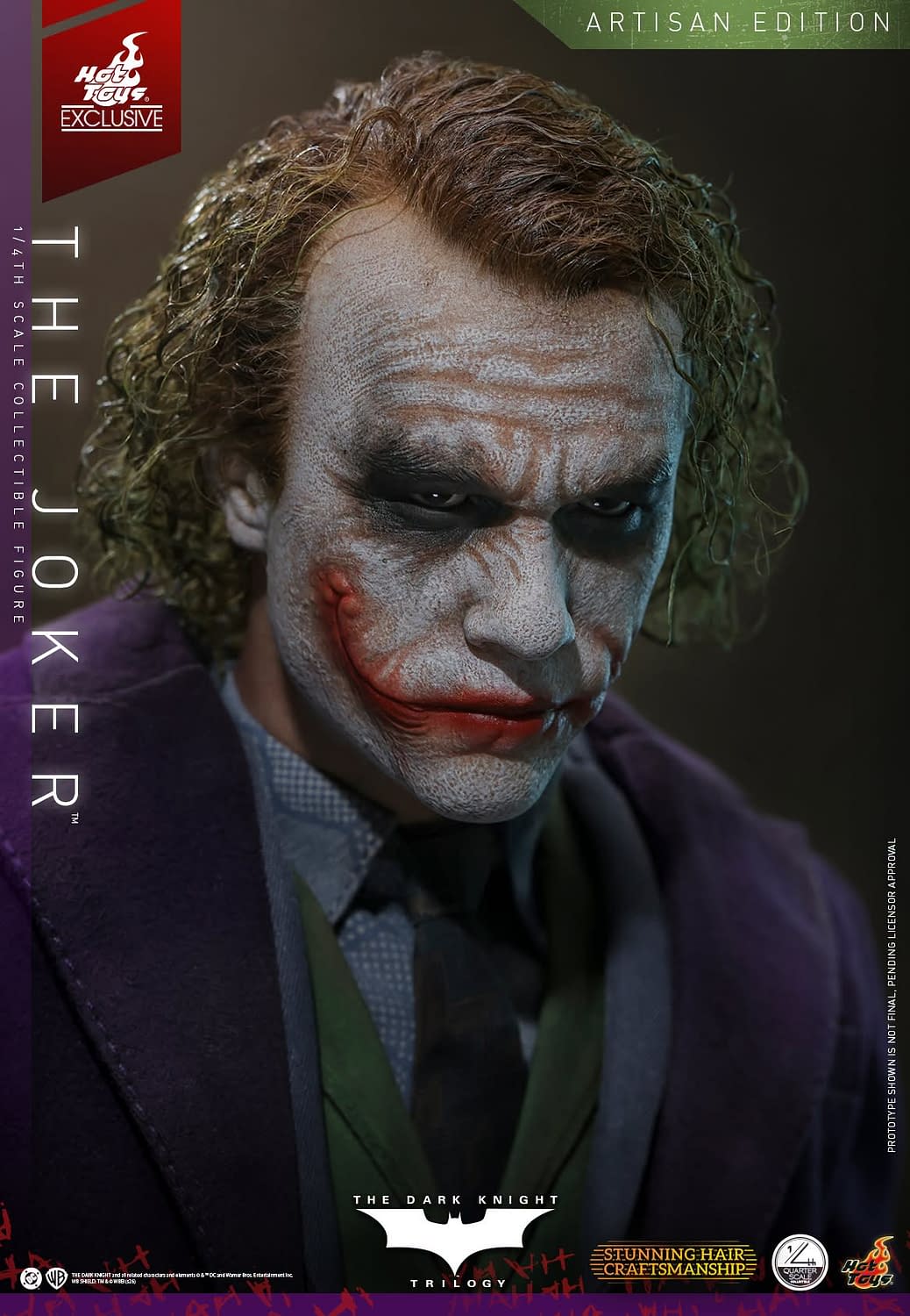Hot Toys Exclusive Artisan Edition The Dark Knight 1/4 Joker Revealed