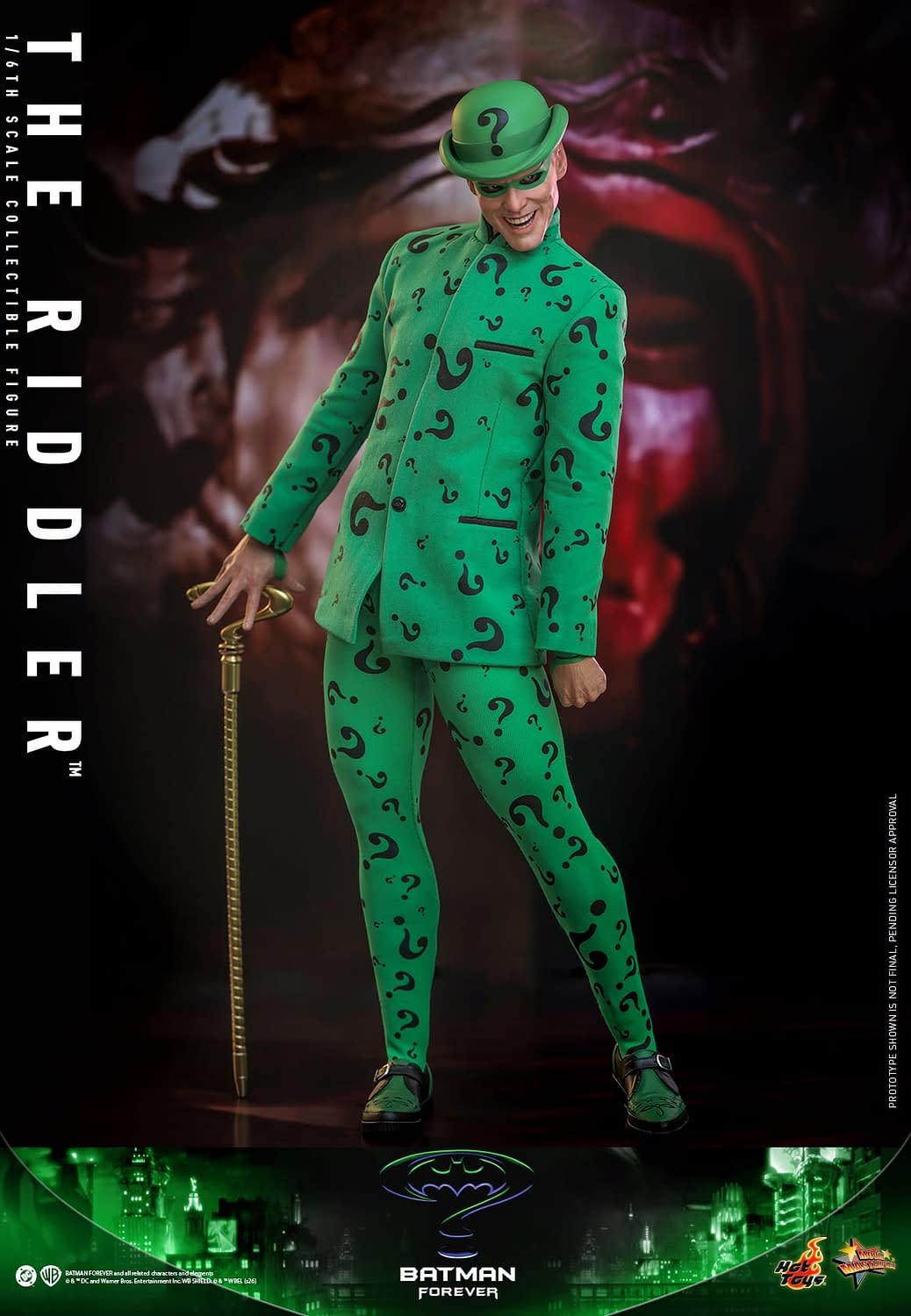 Jim Carrey Returns as The Riddler with New Batman Forever Hot Toys