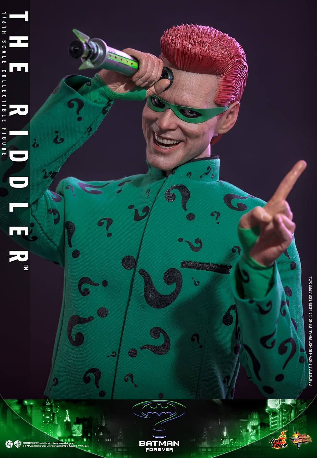Jim Carrey Returns as The Riddler with New Batman Forever Hot Toys